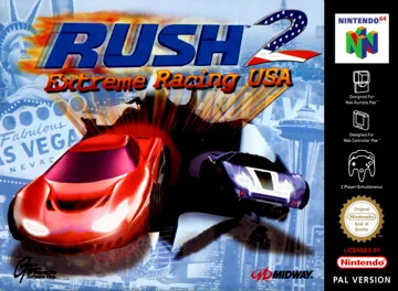 Rush 2 - Extreme Racing USA (Europe) (En,Fr,De,Es,It,Nl) box cover front